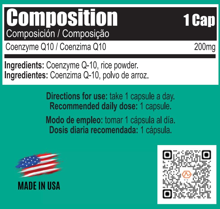 Atlantic Lab Corporation Coenzyme Q-10 Fast Absorption Capsules, 60 Count