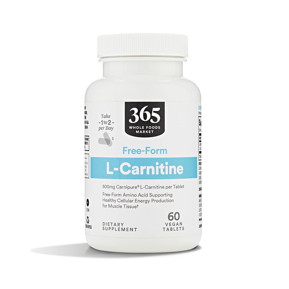 365 by Whole Foods Market Free-Form L-Carnitine 500mg Capsule, 60 Count