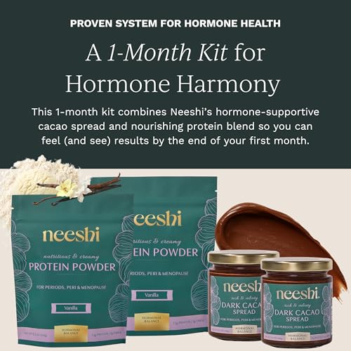 NEESHI Nourishing Vanilla Protein Powder & Dark Cacao Spread Bundle, 30.6178