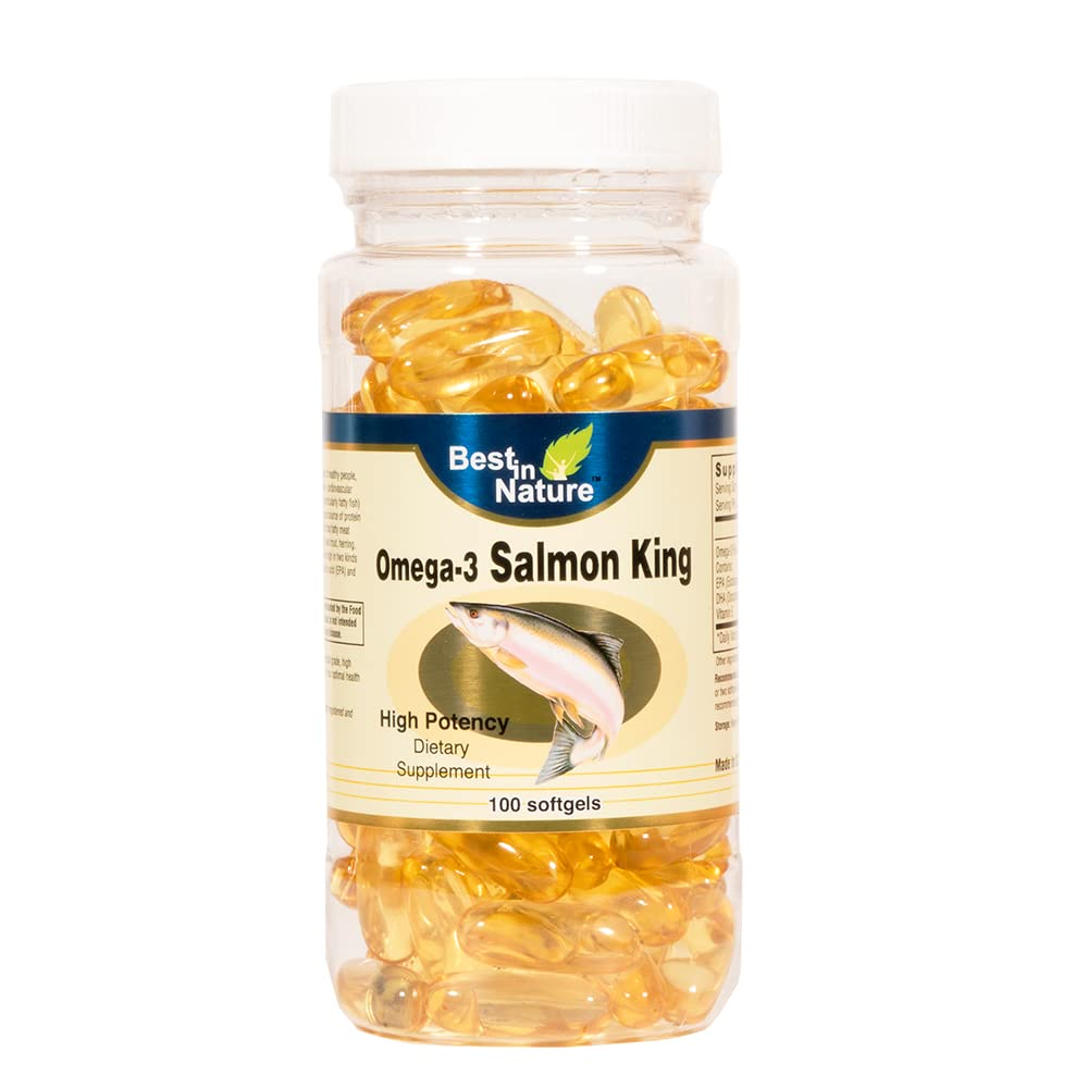 Best in Nature Omega-3 Salmon King Fish Oil 1000mg Softgels 100