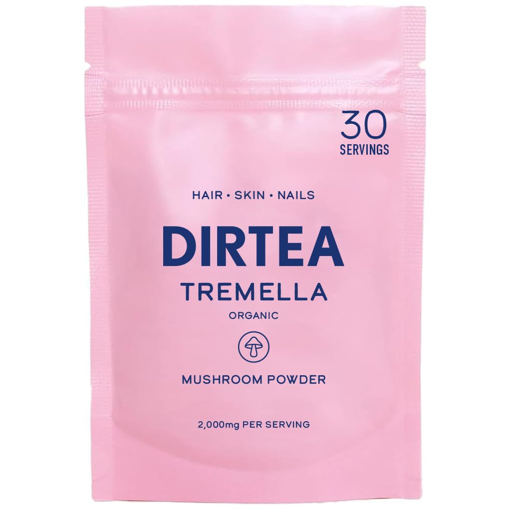 DIRTEA Tremella Mushroom Powder, 60g, 30 Servings