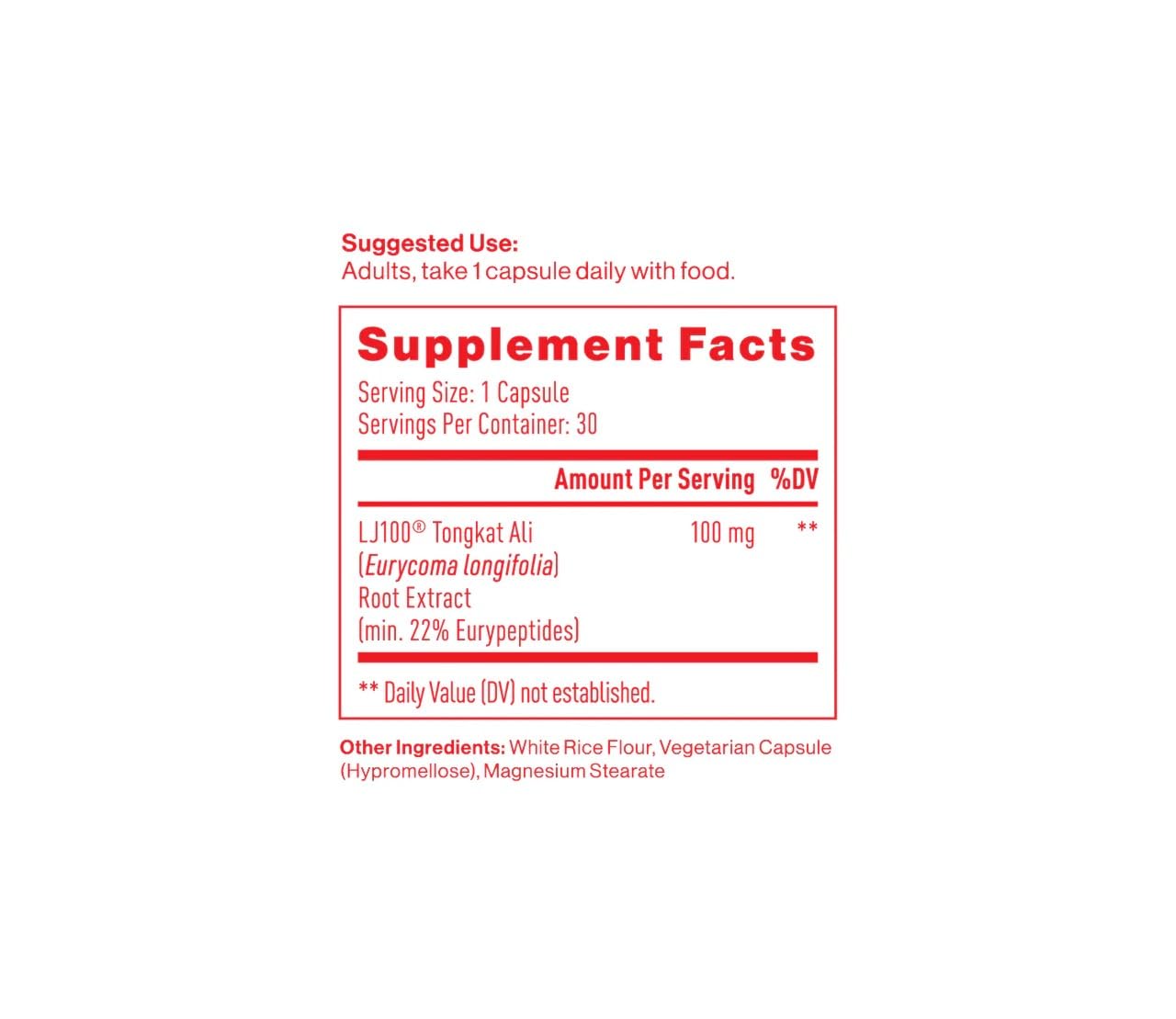 Mdrive Tongkat Ali Supplement for Men's Health Capsule 30 Count