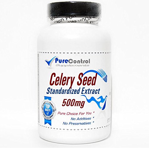 PureControl Supplements Celery Seed Standardized Extract 500mg Capsules, 180 Capsules