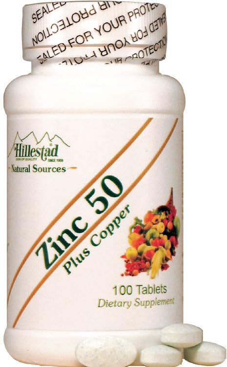 Dialyvite Zinc 50 Plus Copper Tablets, 100 Count