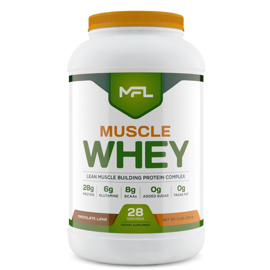 MUSCLE FOOD LABS Muscle Whey Protein Powder, 32 Servings, Chocolate Lava