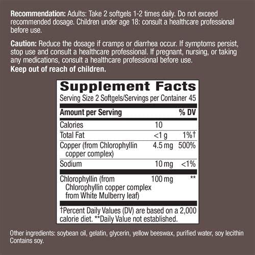 Nature's Way Chlorofresh Softgel 180