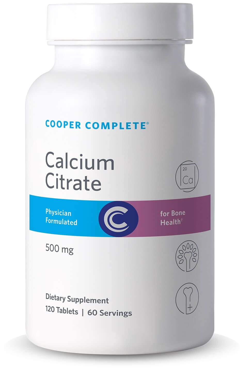 Cooper Complete Calcium Citrate 500 mg Tablets, 120 Tablets