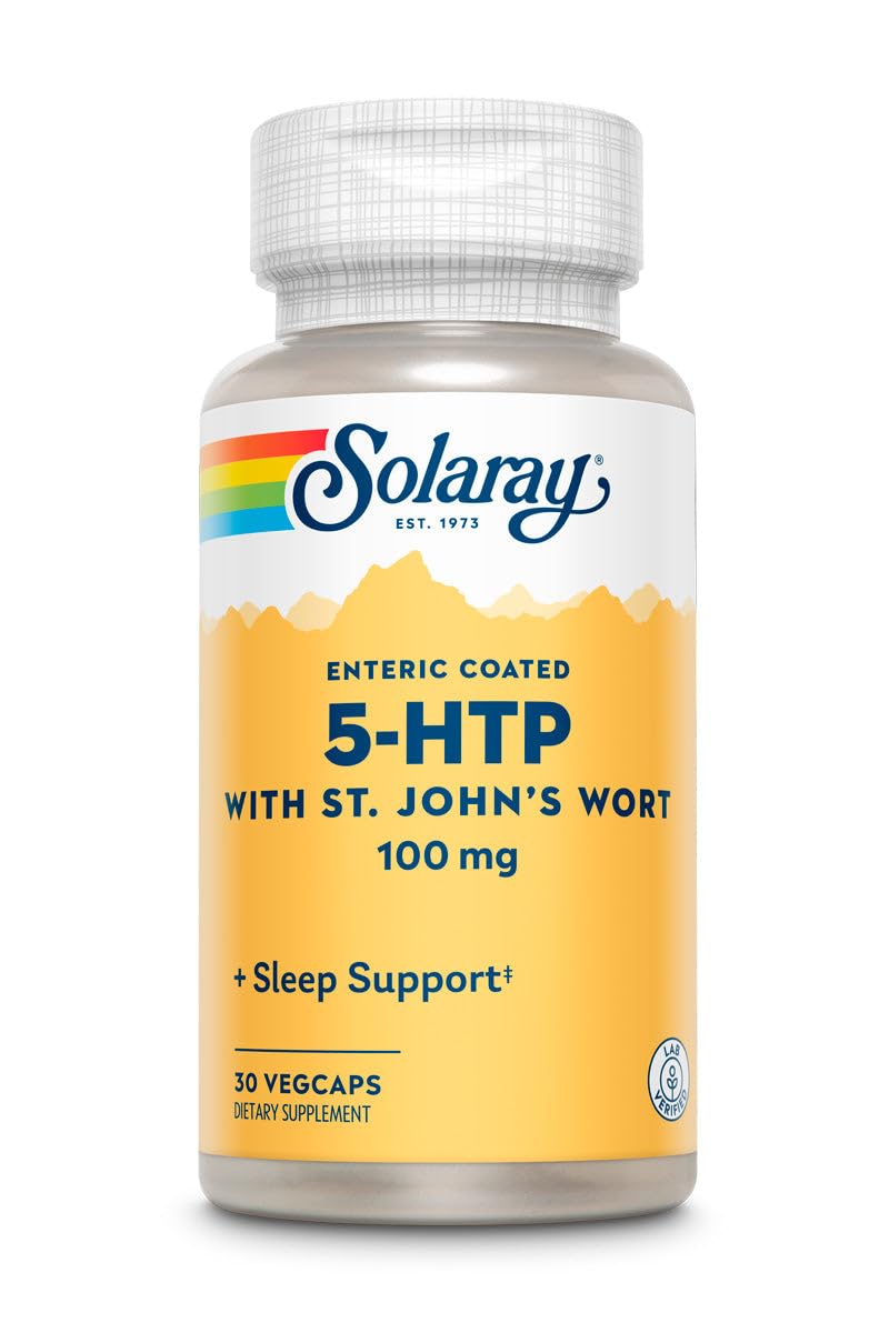Solaray 5-HTP Plus St John's Wort 100 mg Capsules 30 Count