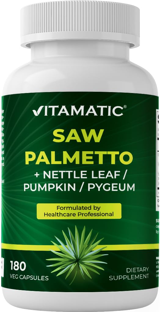 Vitamatic Saw Palmetto Extract Capsules 180 Count