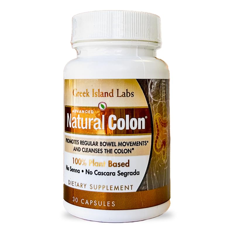 Greek Island Labs Natural Colon Cleanse Capsule, 30 Count
