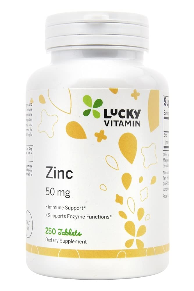 Lucky Vitamin Zinc Gluconate 50 mg Tablets 250 Count