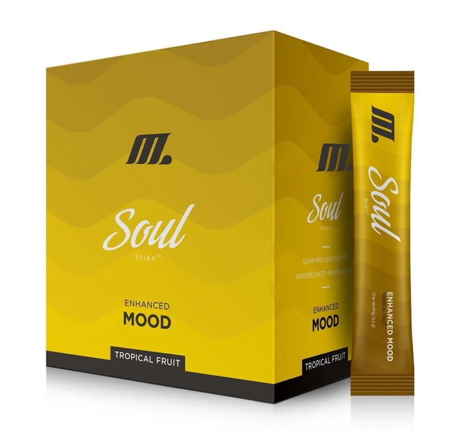 Youngevity Soul Mood Enhancer Herbal Powder Tropical Fruit, 2.86 oz