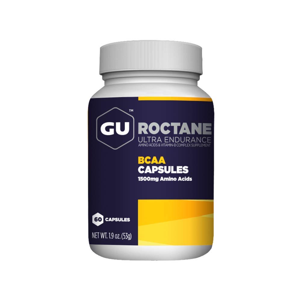GU Energy Roctane Ultra Endurance Branched-Chain Amino Acids and Vitamin B Exercise Recovery Capsules, 60 Count