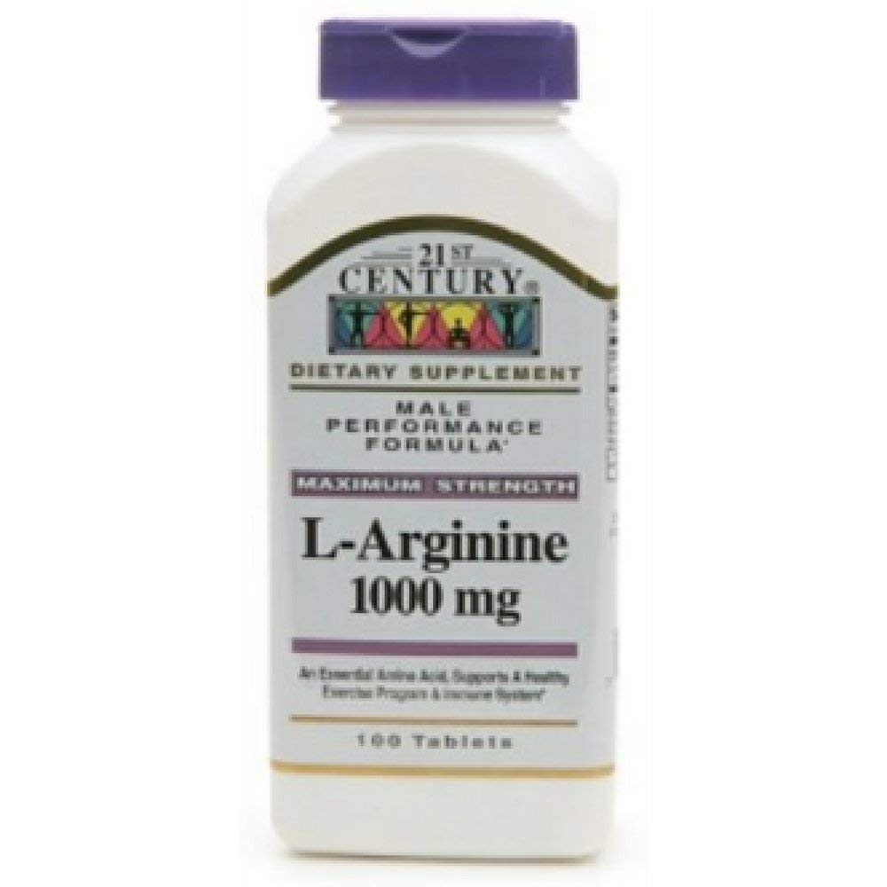 21st Century L-Arginine 1000mg Maximum Strength Tablet, 9 Tablets