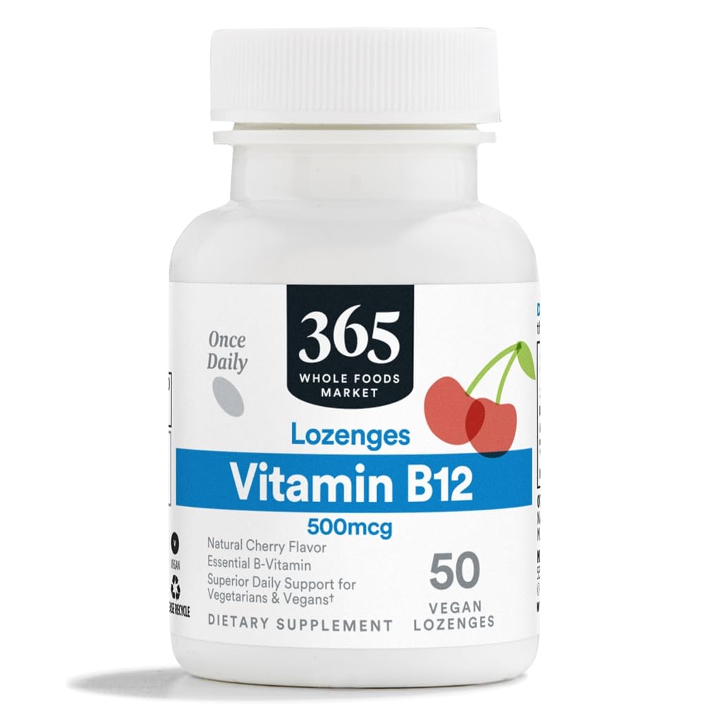 365 by Whole Foods Market Vitamin B12 500mcg Lozenges, 50 Count