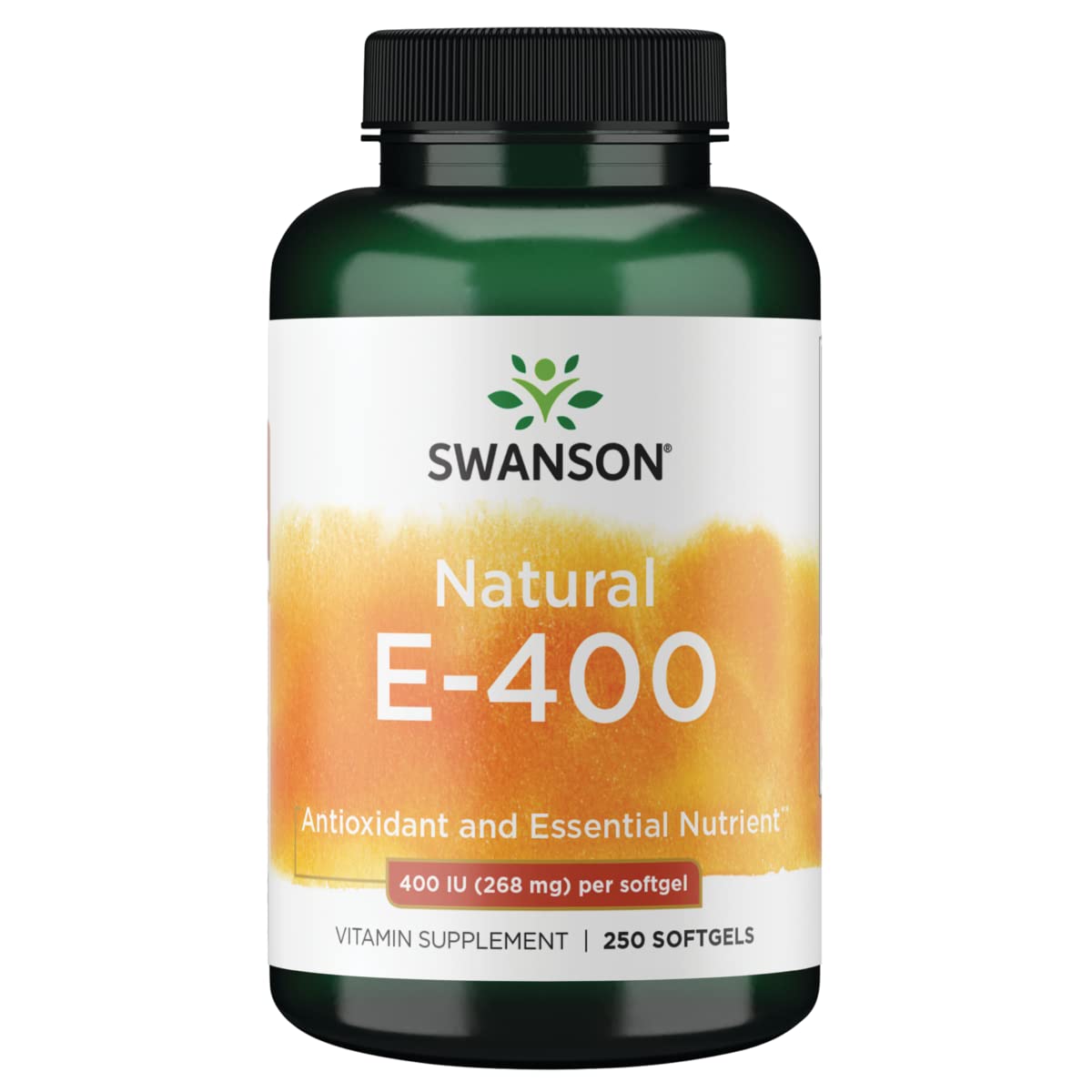 Swanson Natural Vitamin E 400 IU Softgels 250 Count