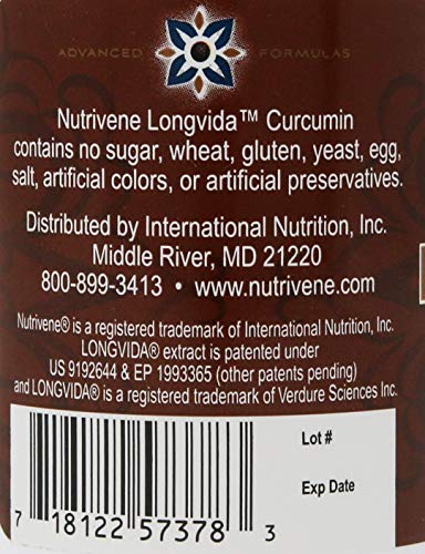 Nutrivene Curcumin Longvida 60 Capsules