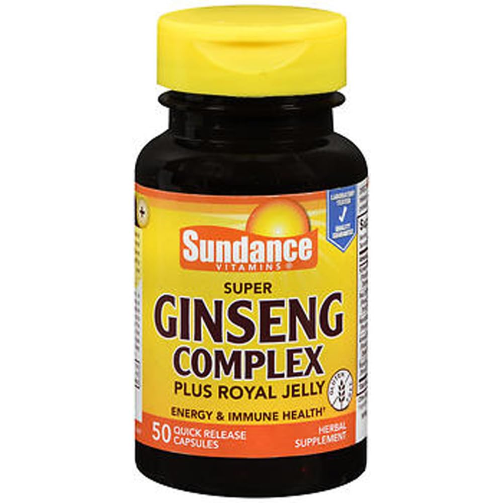 Sundance Ginseng Complex Plus Royal Jelly Capsules 150 Count