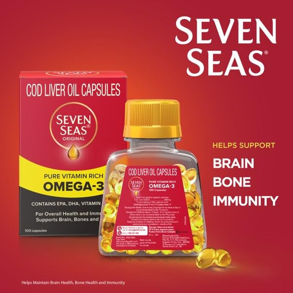 Seven Seas Seacod Cod-liver Oil Capsules 100 Capsules