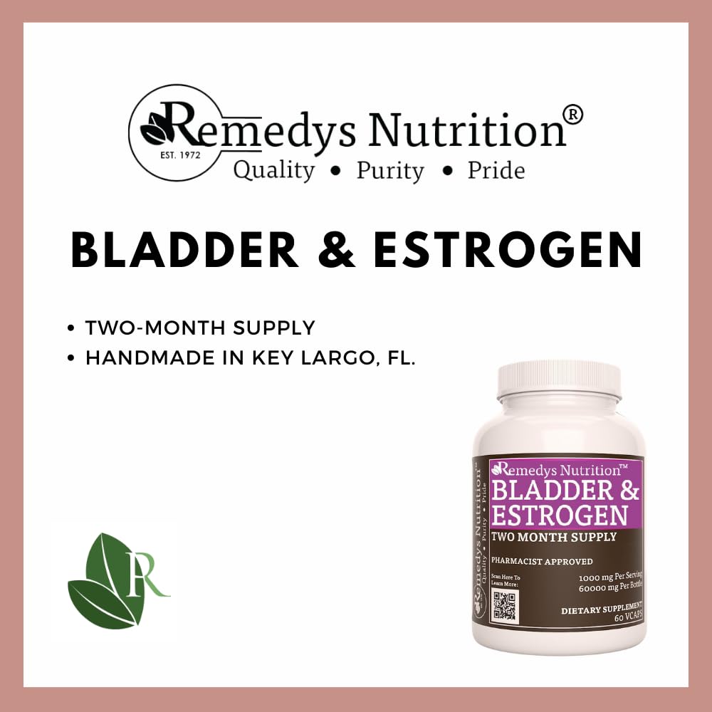 Remedy’s Nutrition Bladder and Estrogen Capsules, 60 Count