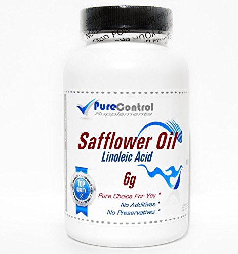 PureControl Supplements Safflower Oil Linoleic Acid 6g, 100 Capsules