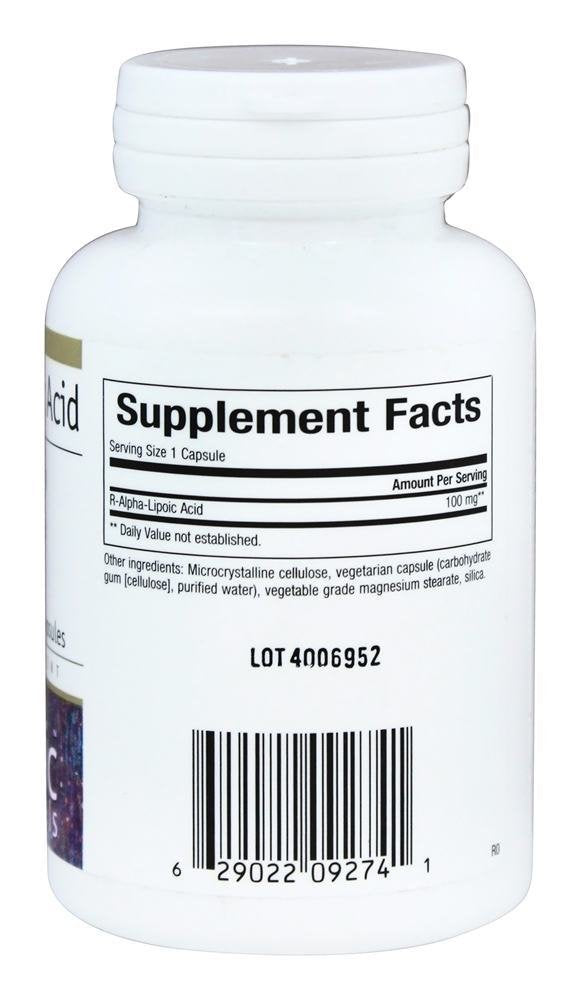 Bioclinic Naturals R-Alpha-Lipoic Acid 100mg Capsules 60 Count