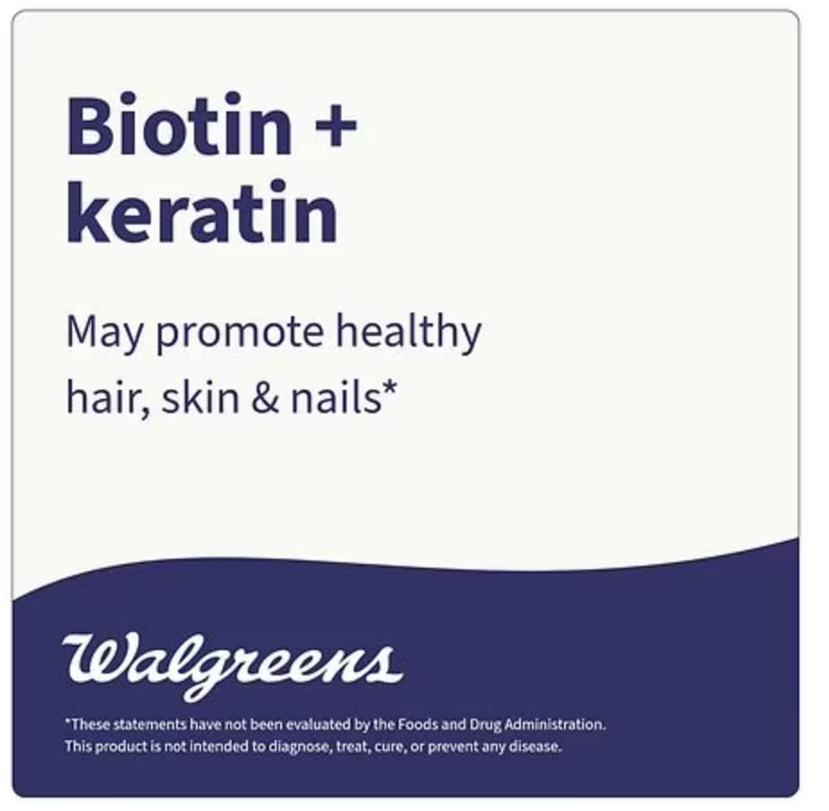 Walgreens Biotin + Keratin Tablets, 150
