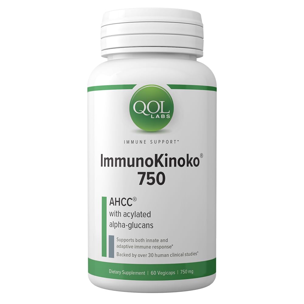 QOL Labs ImmunoKinoko 750 mg Capsule, 60 Count