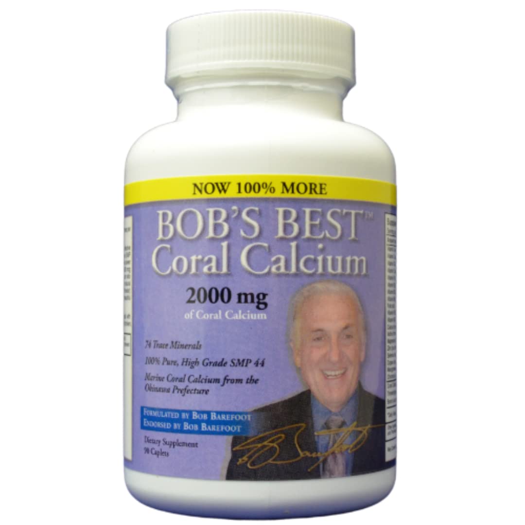 Bob's Best Coral Calcium 2000 mg Capsule, 90 Count