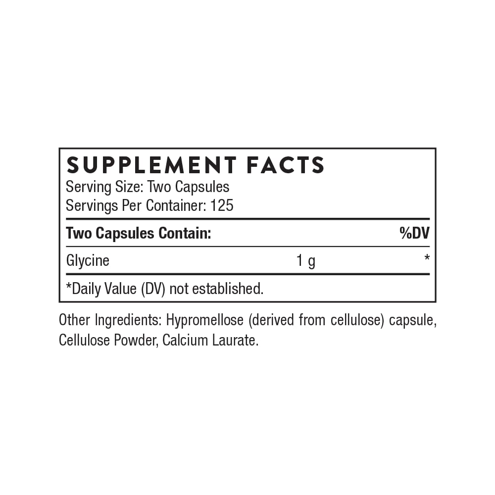 THORNE Glycine Capsules 250