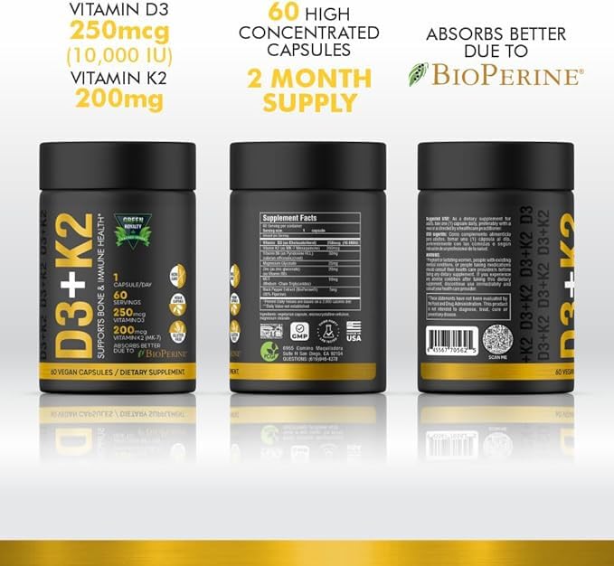 GREEN ROYALTY Vitamin D3 Capsule, 3 Capsules