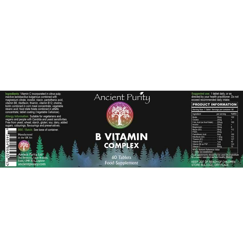 Ancient Purity Vitamin B Complex 60 Tablets