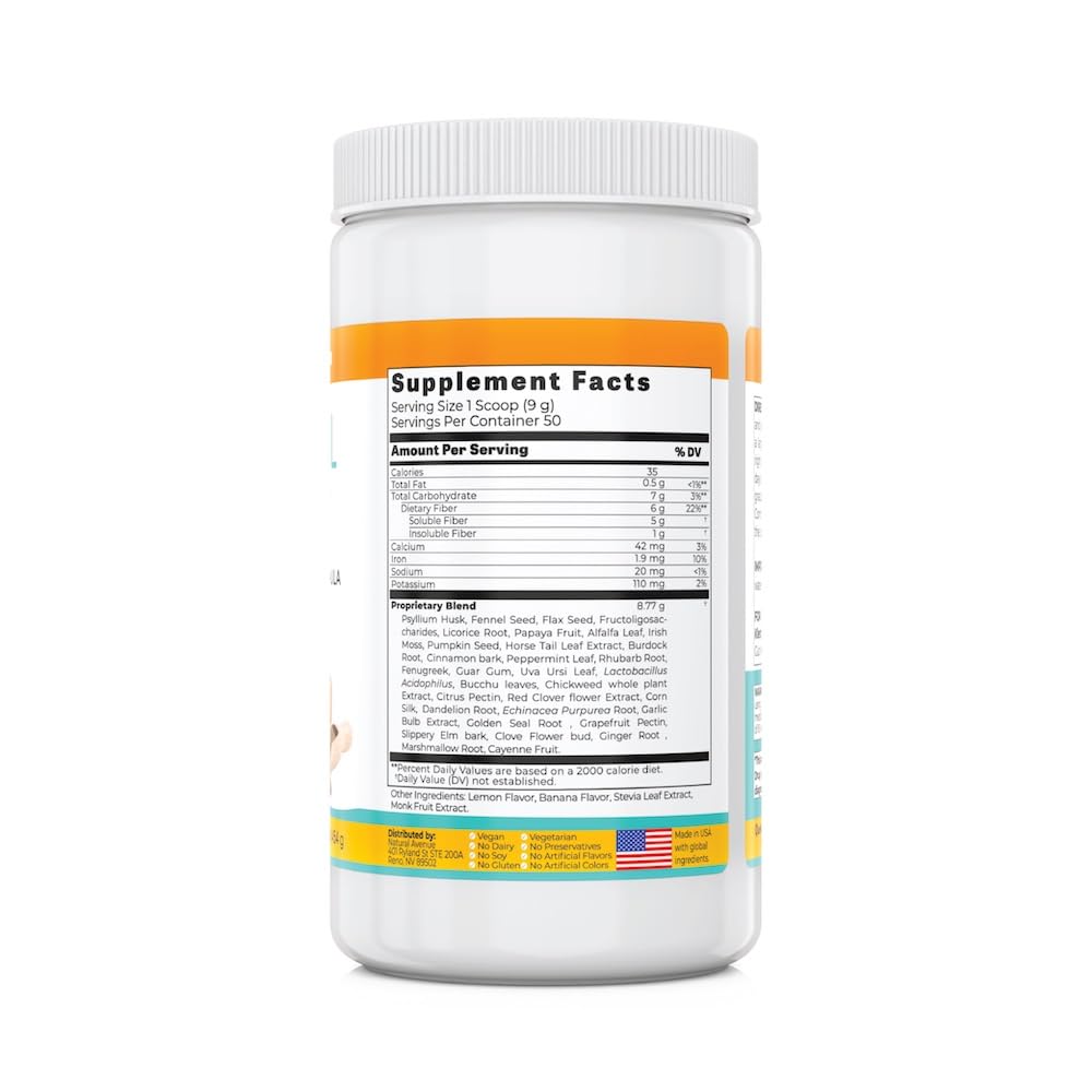 Internal sweep Colon Cleanse & Detox Fiber Powder, 1 Ounce