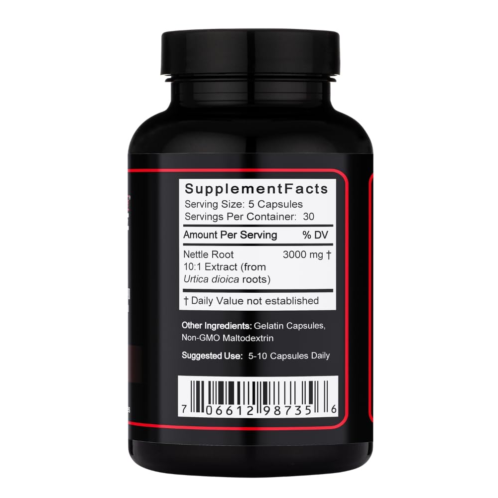 Lost Empire Herbs Stinging Nettle Root (Urtica Dioica) Capsules 150 Count