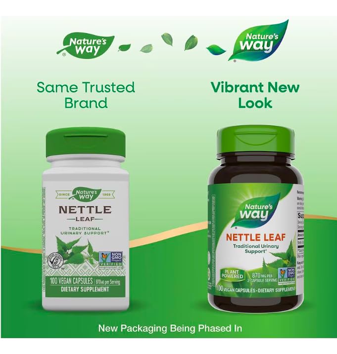 Nature's Way Nettle Herb Capsules 100 Count
