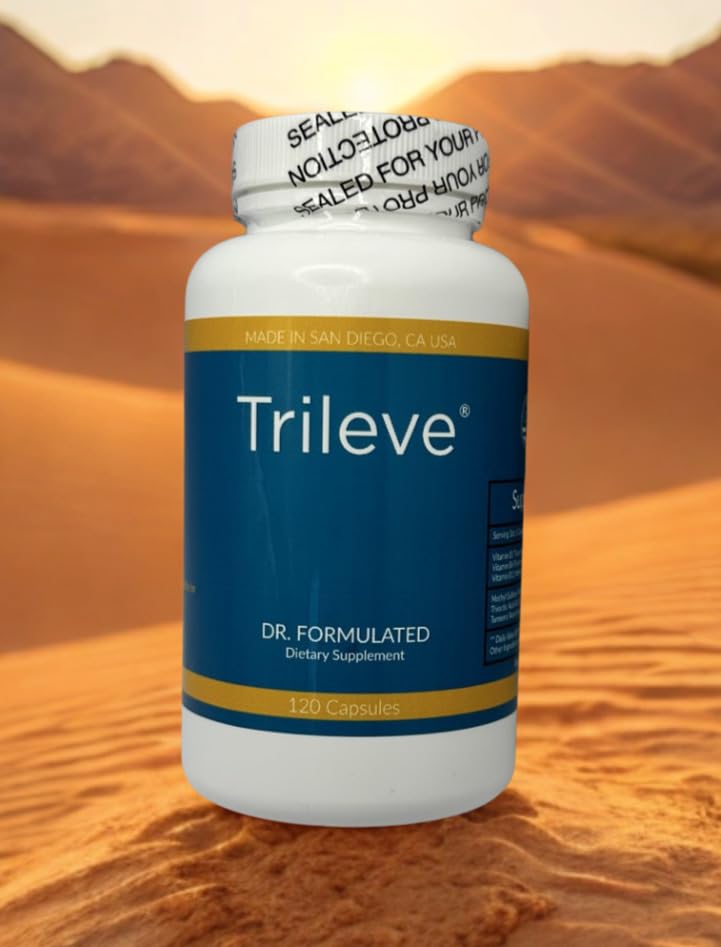 Trileve Dr. Formulated Dietary Supplement with Alpha-Lipoic Acid, Vitamin B1, B6, B12, Methyl Sulfonyl Methane, Capsules, 120