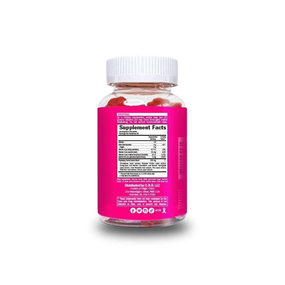 Curvy Body Bears CBB 13 in 1 Women’s Multivitamin Gummies, 60 Count
