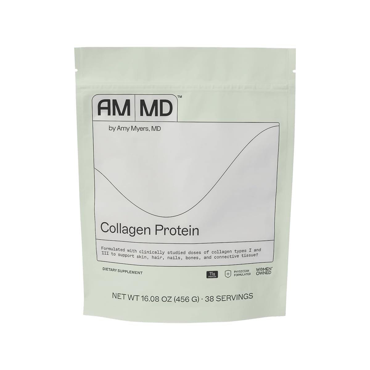 Amy Myers MD Collagen Protein Powder (Powder) Type 1 & 3 Collagen - Bovine, Gluten-Free, Dairy-Free & Non-Soy, 16.08 oz