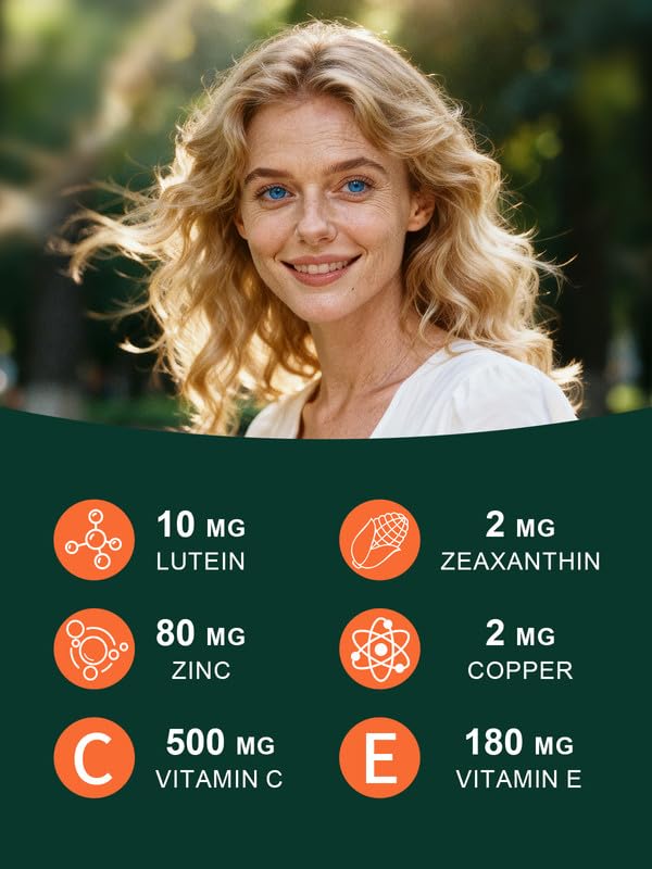 EssenWell AREDS 2 Eye Vitamin with Lutein & Zeaxanthin, 120 Capsules