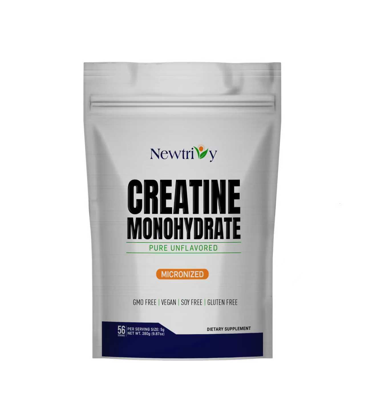 Newtrivy Creatine Monohydrate, Micronized, Pure, Unflavored Powder 9.87 Ounce