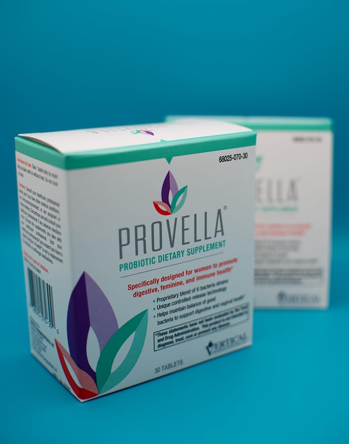 Provella Probiotic Dietary Supplement for Women: Supports Digestive, Feminine, and Immune Health, 30 Tablets