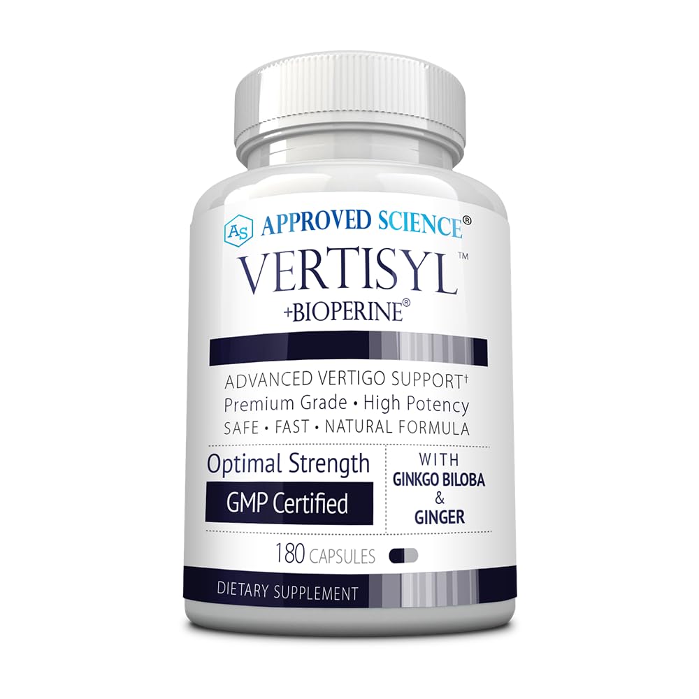 Approved Science VertiSyl Ginkgo Biloba Ginger Vitamin D3 BioPerine 180 Capsules