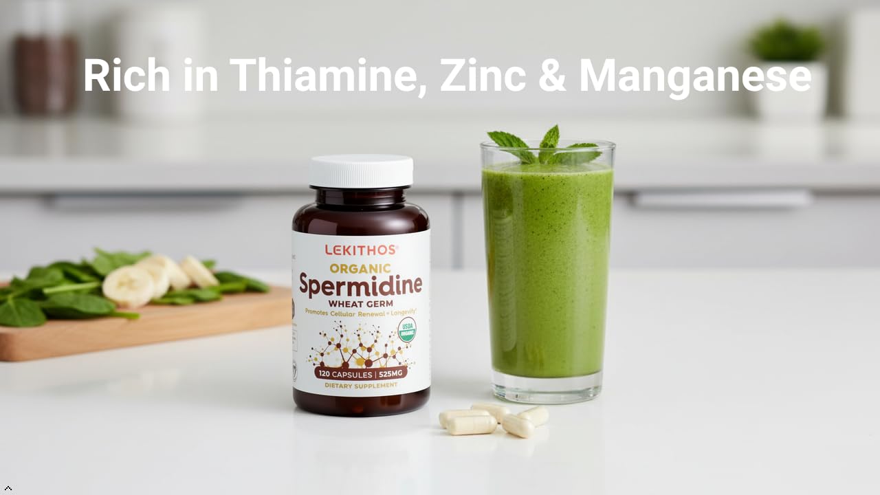 Lekithos Organic Spermidine Capsules 120 Capsules