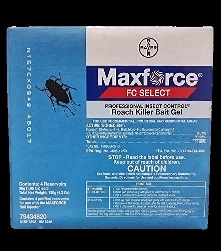 Regarmans Maxforce FC Select Roach Bait Gel With Fipronil, 1