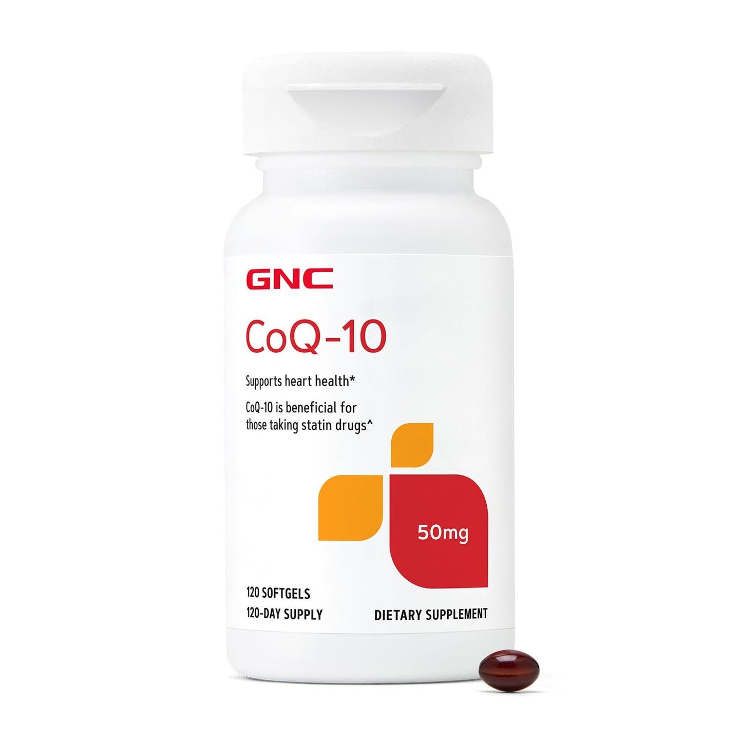 GNC CoQ-10 50mg Softgels 120 Count