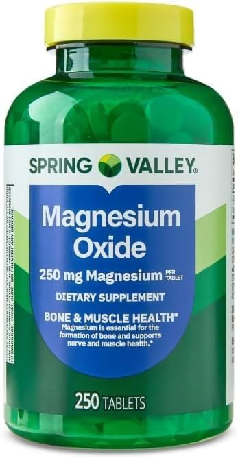 Generic Magnesium Oxide 250 mg Tablet, 250 Tablets