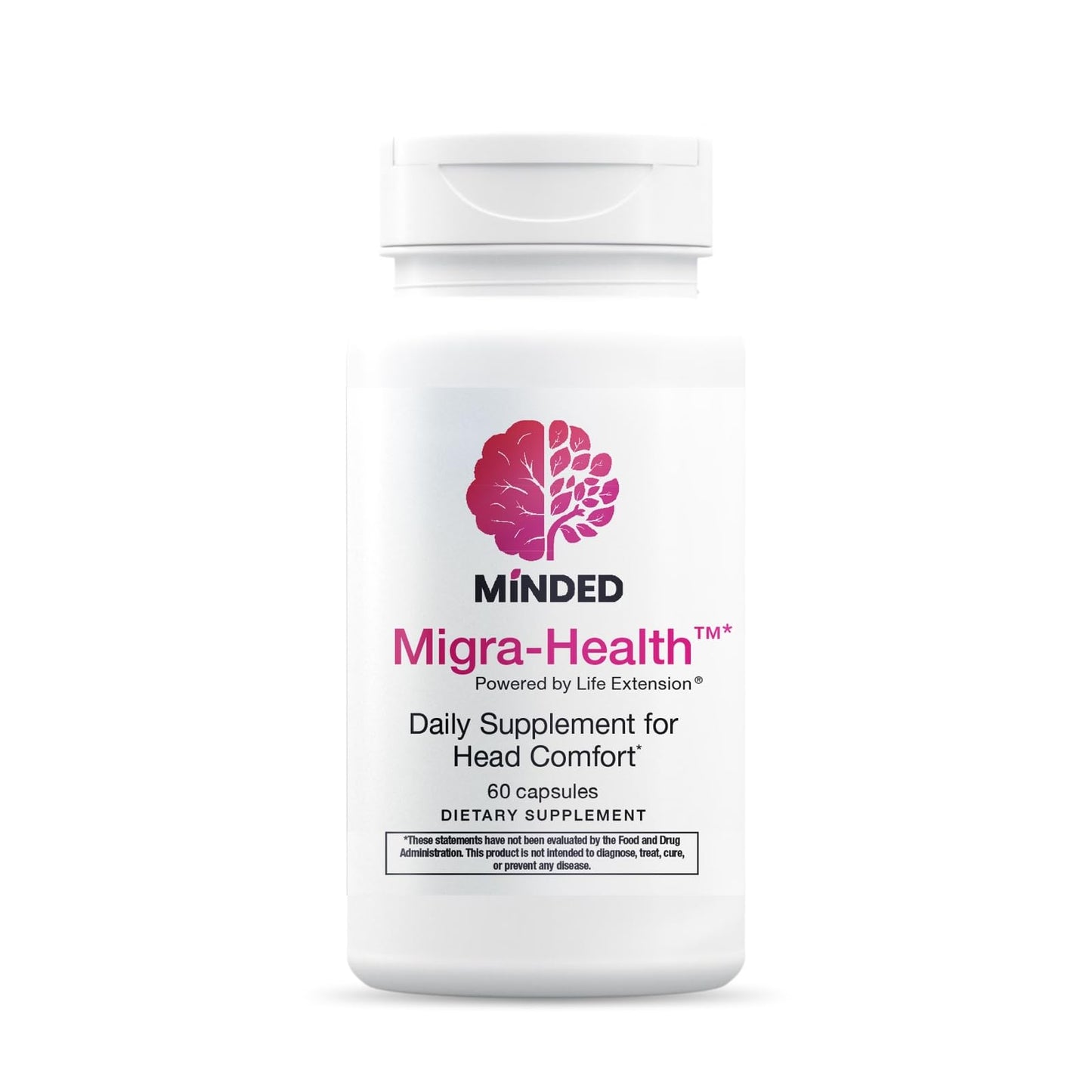 Migra-Health Head Discomfort Support Supplement – Magnesium Citrate, CoQ10, Vitamin B2, B12, Folate & D3 – Clinically Studied Multi-Nutrient Formula, 60 Capsules