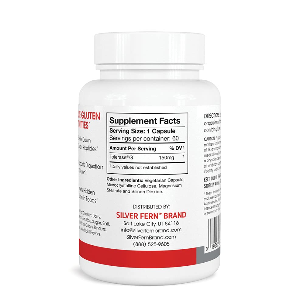 Silver Fern Gluten Comfort with Tolerase G 60 Capsules