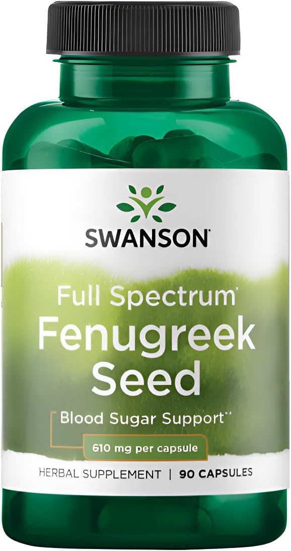 Swanson Full Spectrum Fenugreek Seed Capsules 90 Count