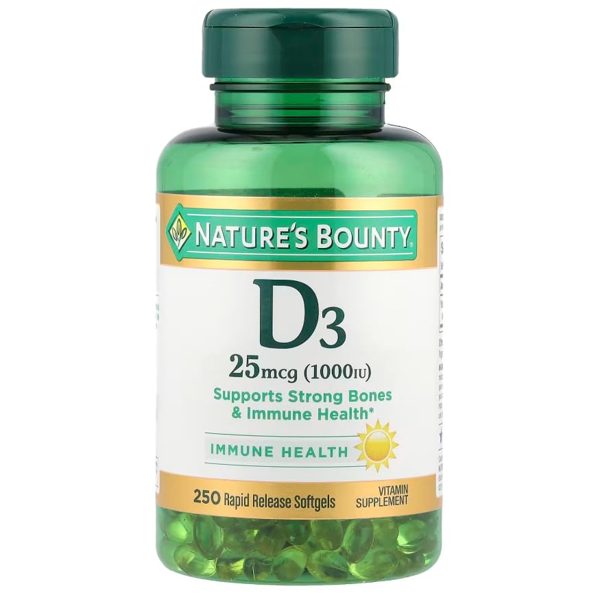 Nature's Bounty Vitamin D3-1000 IU Softgel 750